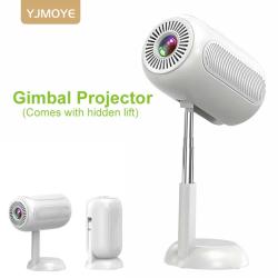 Ts-6 Yjmoye Portable Projector Android11.0 Smart Hd 4k Mini Projectors Gimbal Comes With Hidden Lift